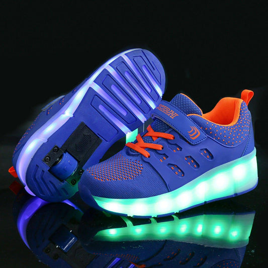 Schalter Lade LED Licht Kinder Erwachsene Rollschuhe Ultraleicht Rad Schuhe