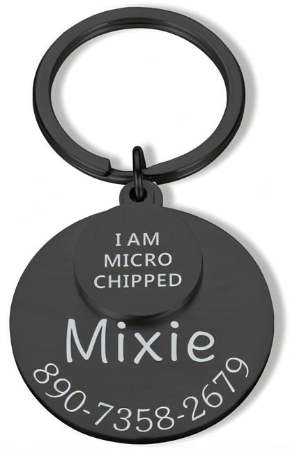 Engraved Anti-Lost Pet ID Tag – Keep Your Furry Friend Safe!