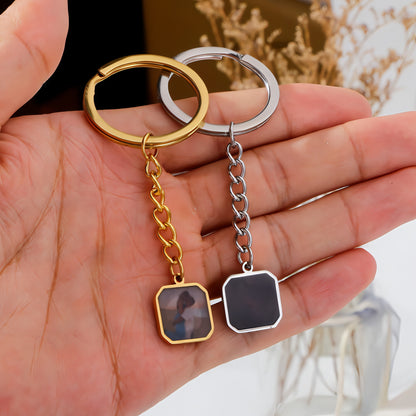 Personalized Thermal Photo Keychain – Unique & Stylish Gift