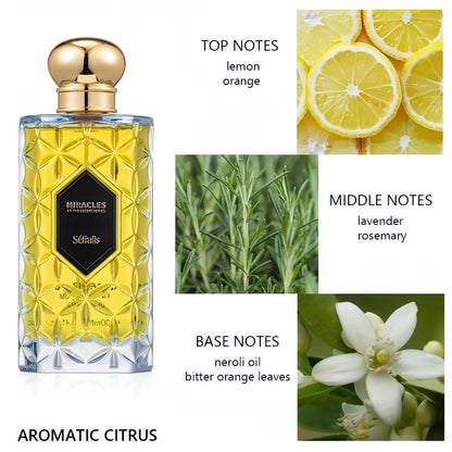 Perfume de colonia Sefralls Azure Miracle, fragancia versátil y duradera, fresca, romántica, de lujo, perfume vibrante