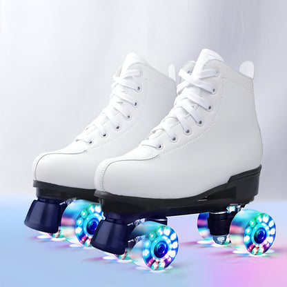 Double Row Skates Four-roller Skates Flashing Heelys