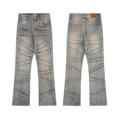 High Street Women 's Jeans With Whiskers Youth