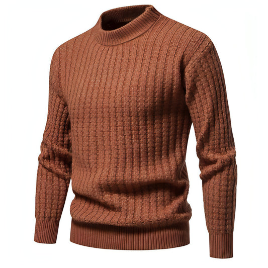 A.1. Herbst Herren Strickwaren Einfarbig Rundhals Mode Pullover