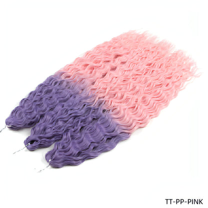 Chemical Fiber Water Ripple Crochet Curls Hair Extensions