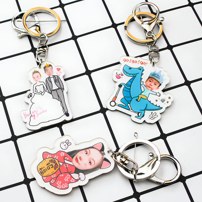 Custom Photo Keychain – Personalized Acrylic Keyring