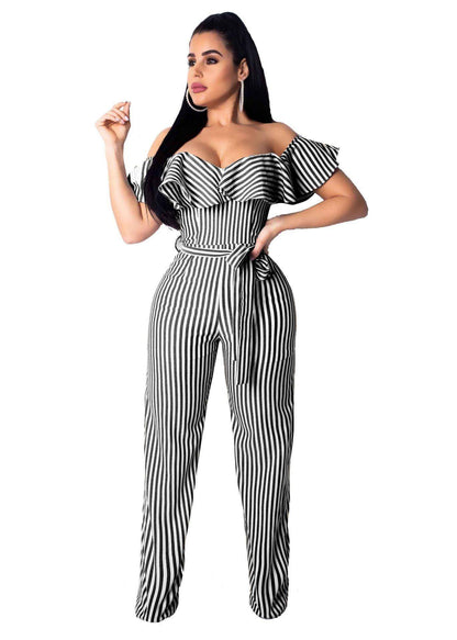 striped jumpsuit