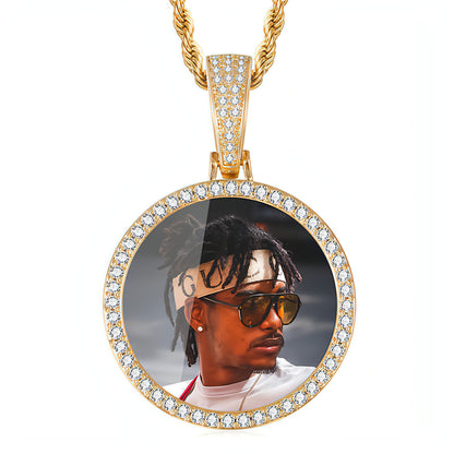 Hip Hop Personalized Pendant Photo Necklace