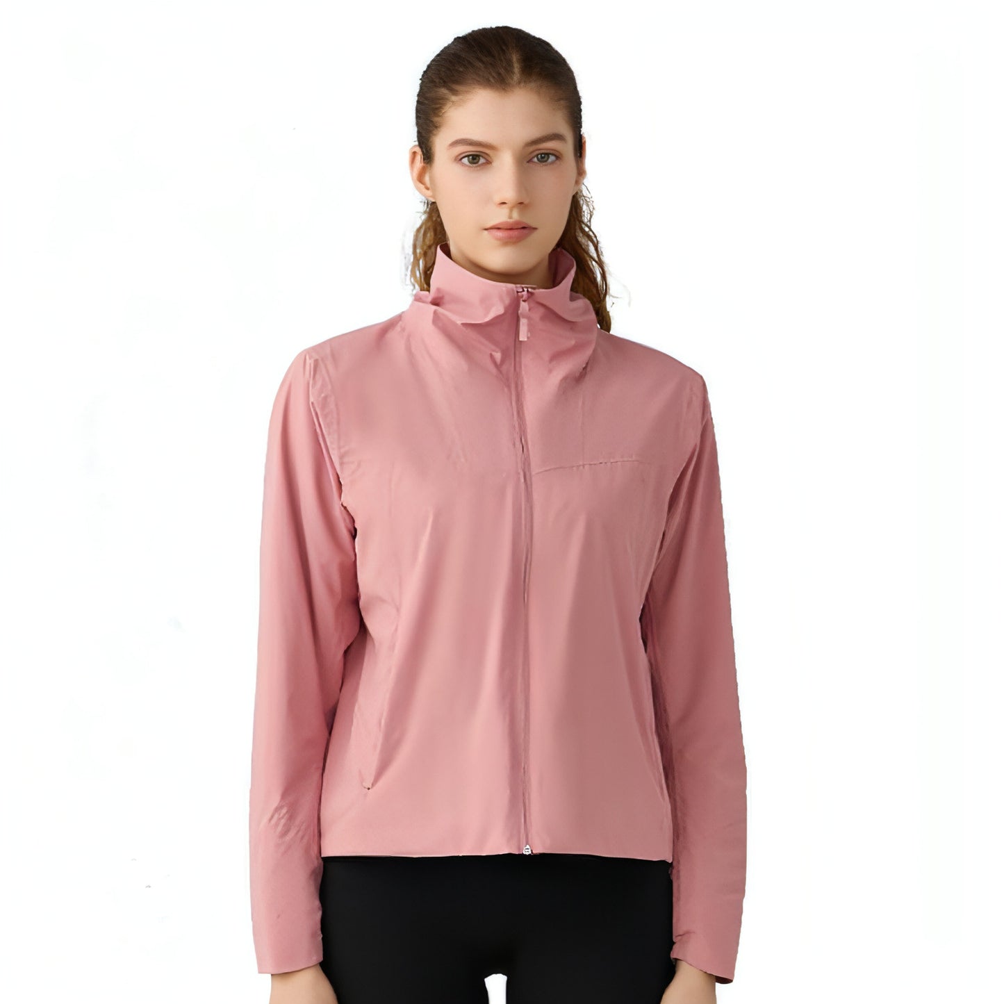 Chaqueta de exterior de cuello alto resistente al viento y al viento de caparazón blando nueva de otoño e invierno para mujer