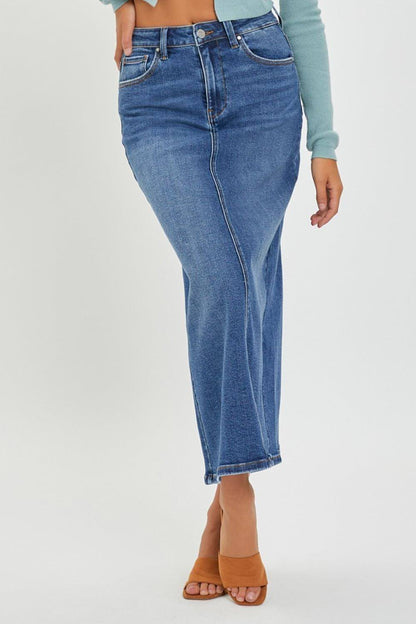 Risen High Rise Back Slit Denim krilo