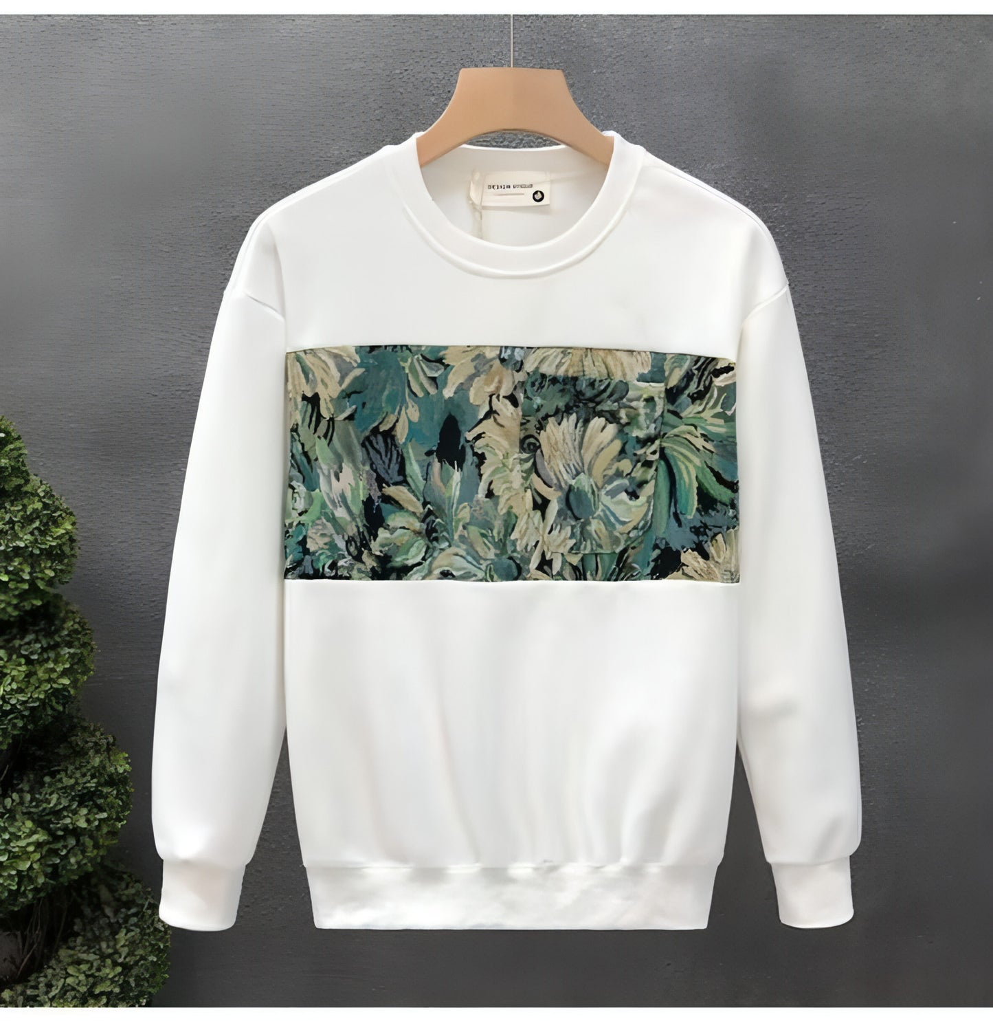 Fashion Brand Crew Neck Pullover Sweatshirt Men