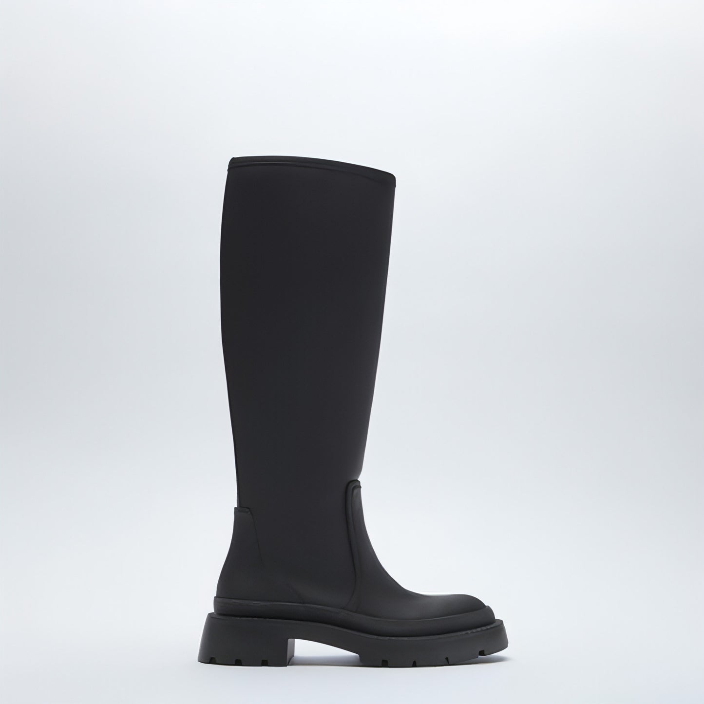 Women's Round Head Slim But Knee-high Martin Boots