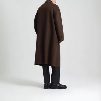 Long Double-faced Woolen Goods Wool Overcoat Men