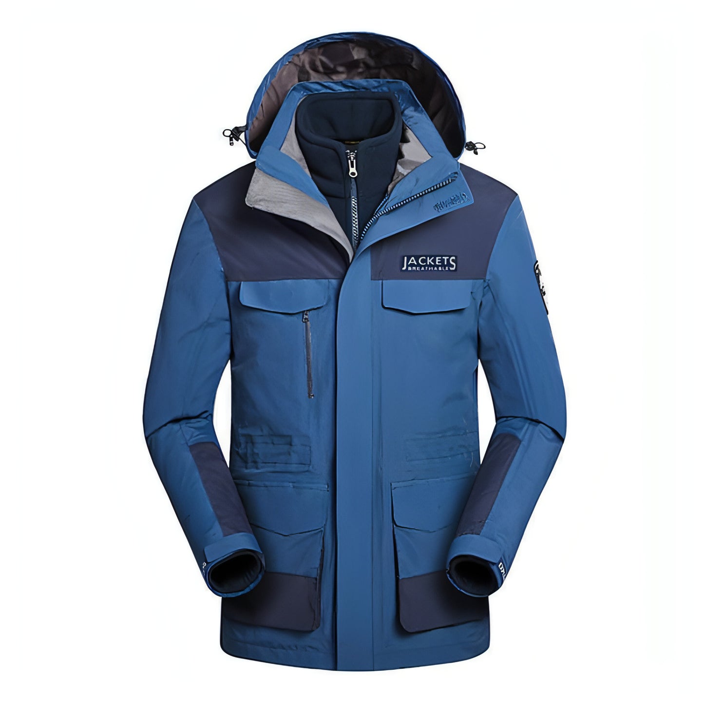 Winter Herren Skijacke Wasserdicht Winddicht Atmungsaktiv Warm Softshell Langarm Mantel