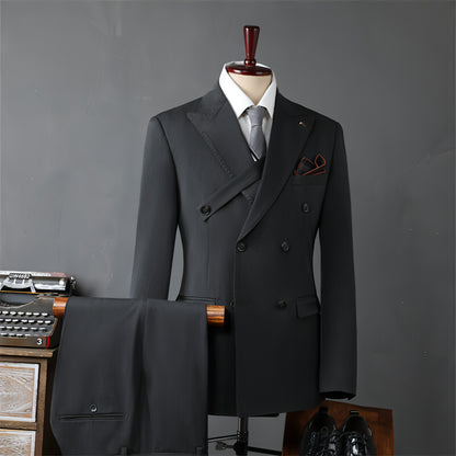 Men's Double Breasted Suit Business