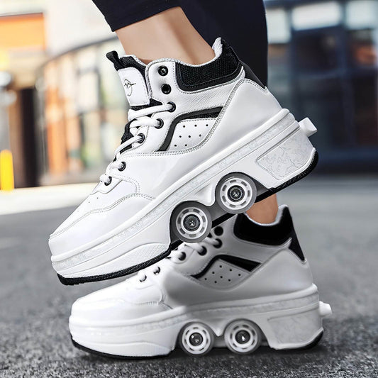 Patines retráctiles minimalistas de moda para mujer