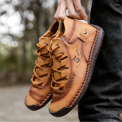 A1. Hand-sewn Men's Oversize Outdoor Boots Leather Shoes