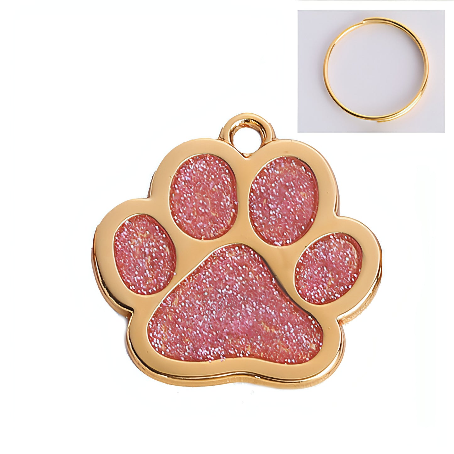 Paw Print Metal Keychain – Stylish & Durable Pet Lover Accessory