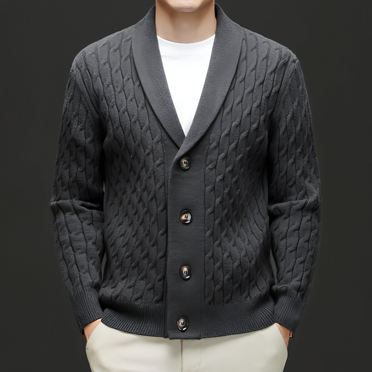 Autumn New Men's Knitwear Cardigan Casual Coat Sweater