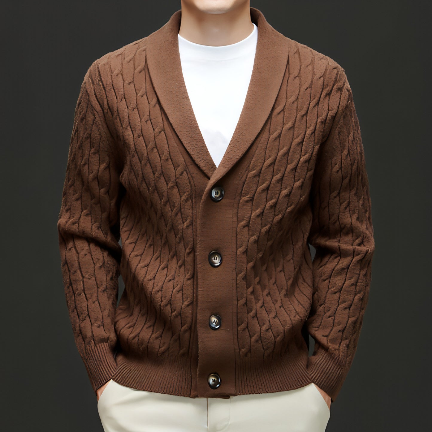 Autumn New Men's Knitwear Cardigan Casual Coat Sweater