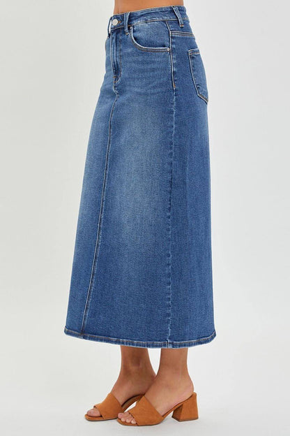 Risen High Rise Back Slit Denim krilo