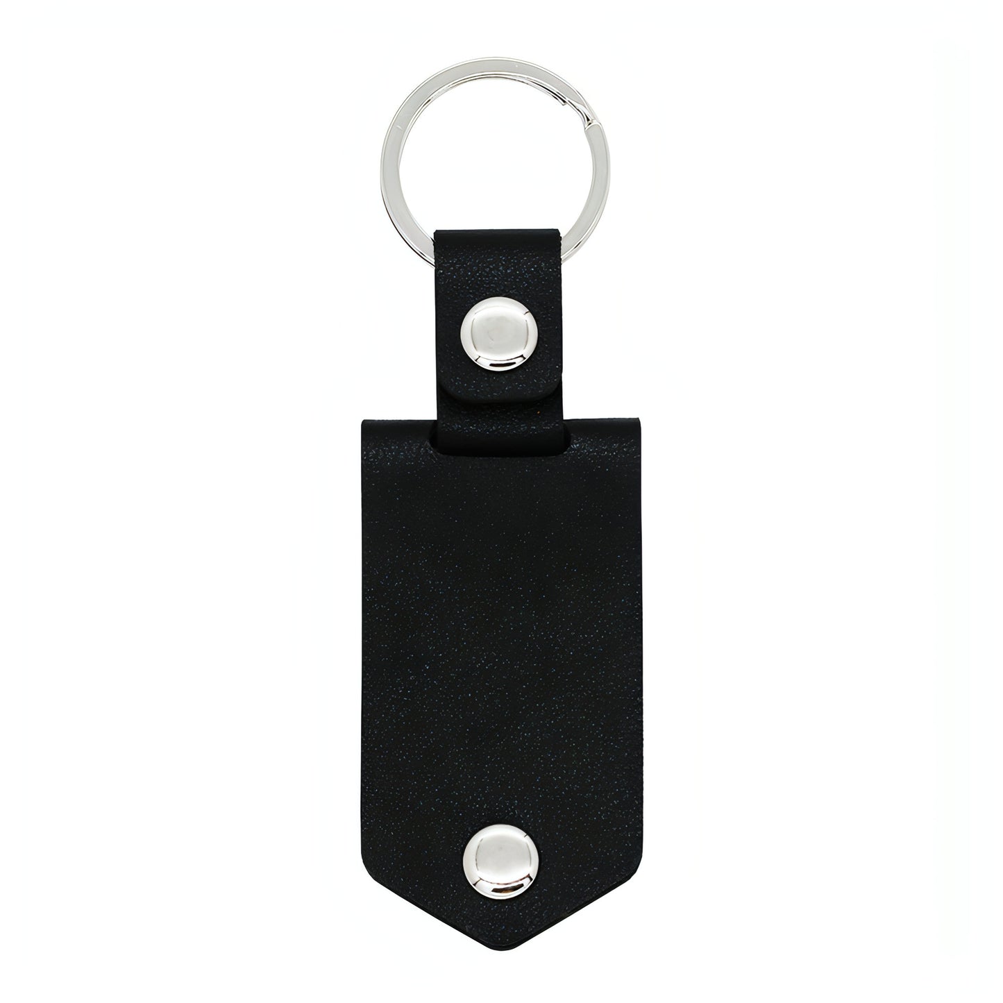 Personalized Leather Photo Keychain – Custom UV Color Printed Keyring