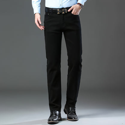 Straight Stretch Comfortable Trousers Mid-high Waist Pants Men