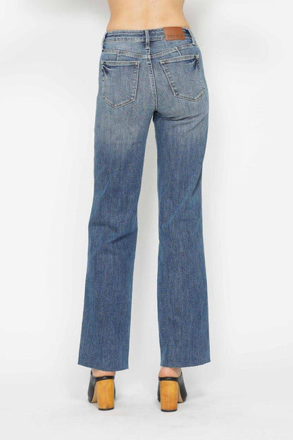 Judy Blue Full størrelse Magekontroll Straight Jeans