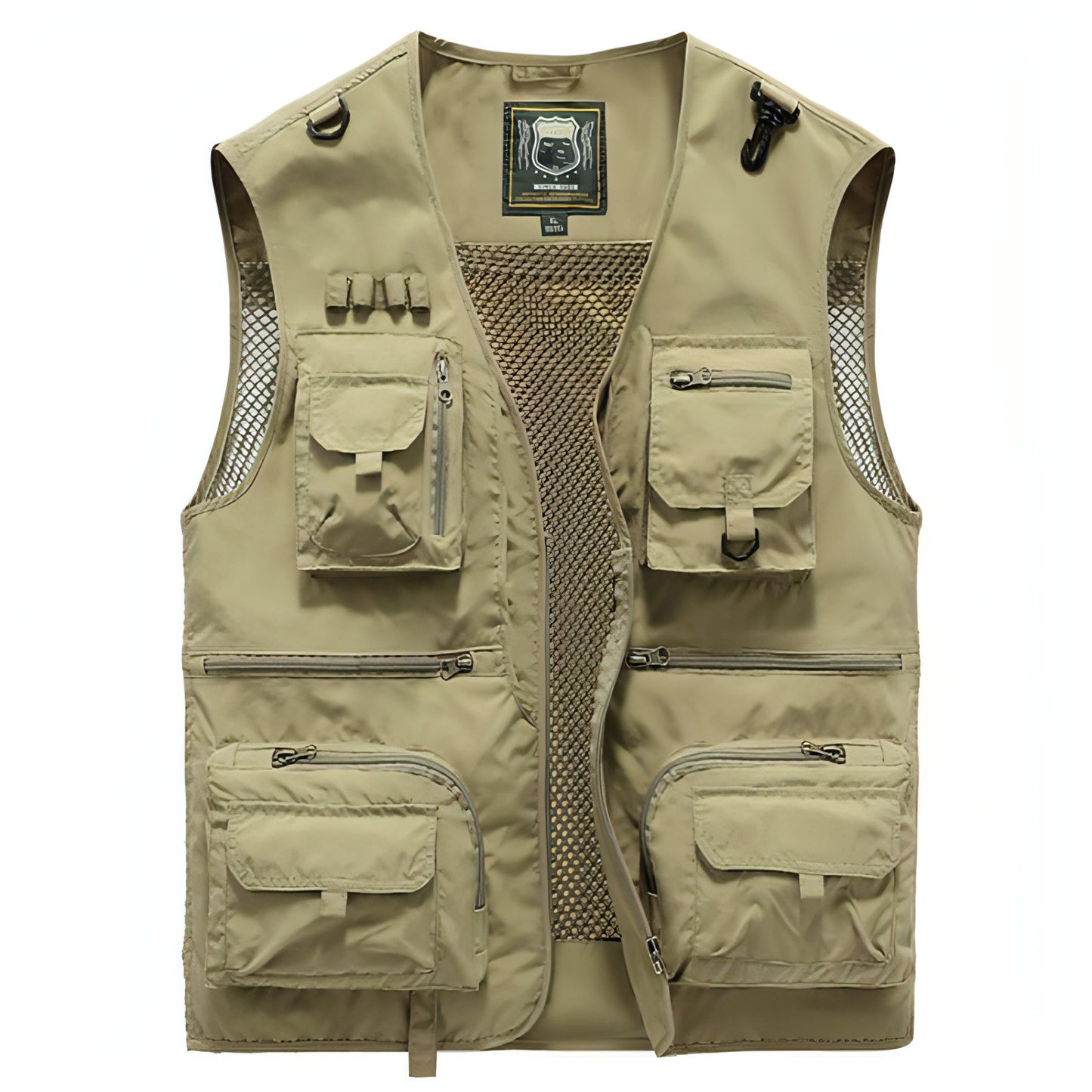 Safari waistcoat multi-pocket men jacket