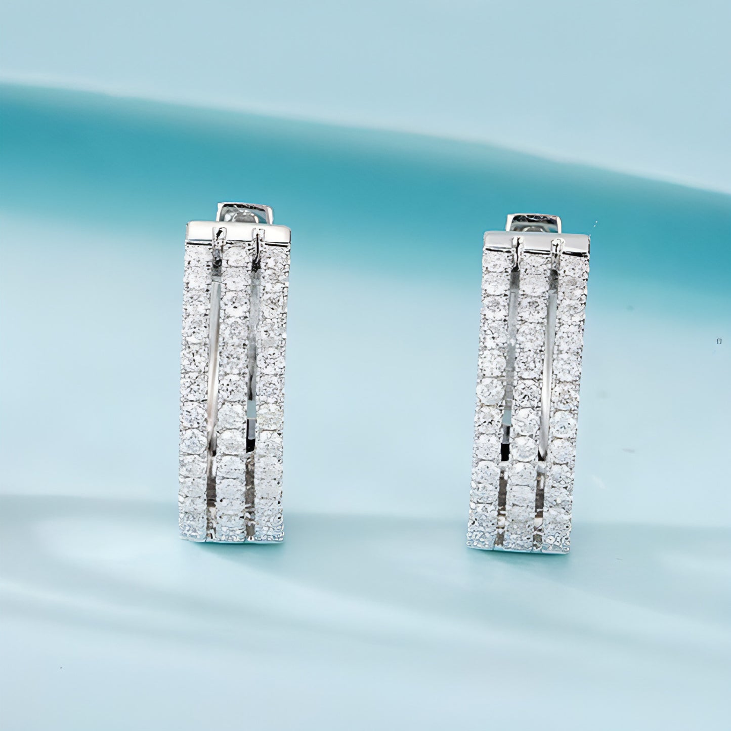 Eternal Elegance 18K Diamond Earrings in Platinum