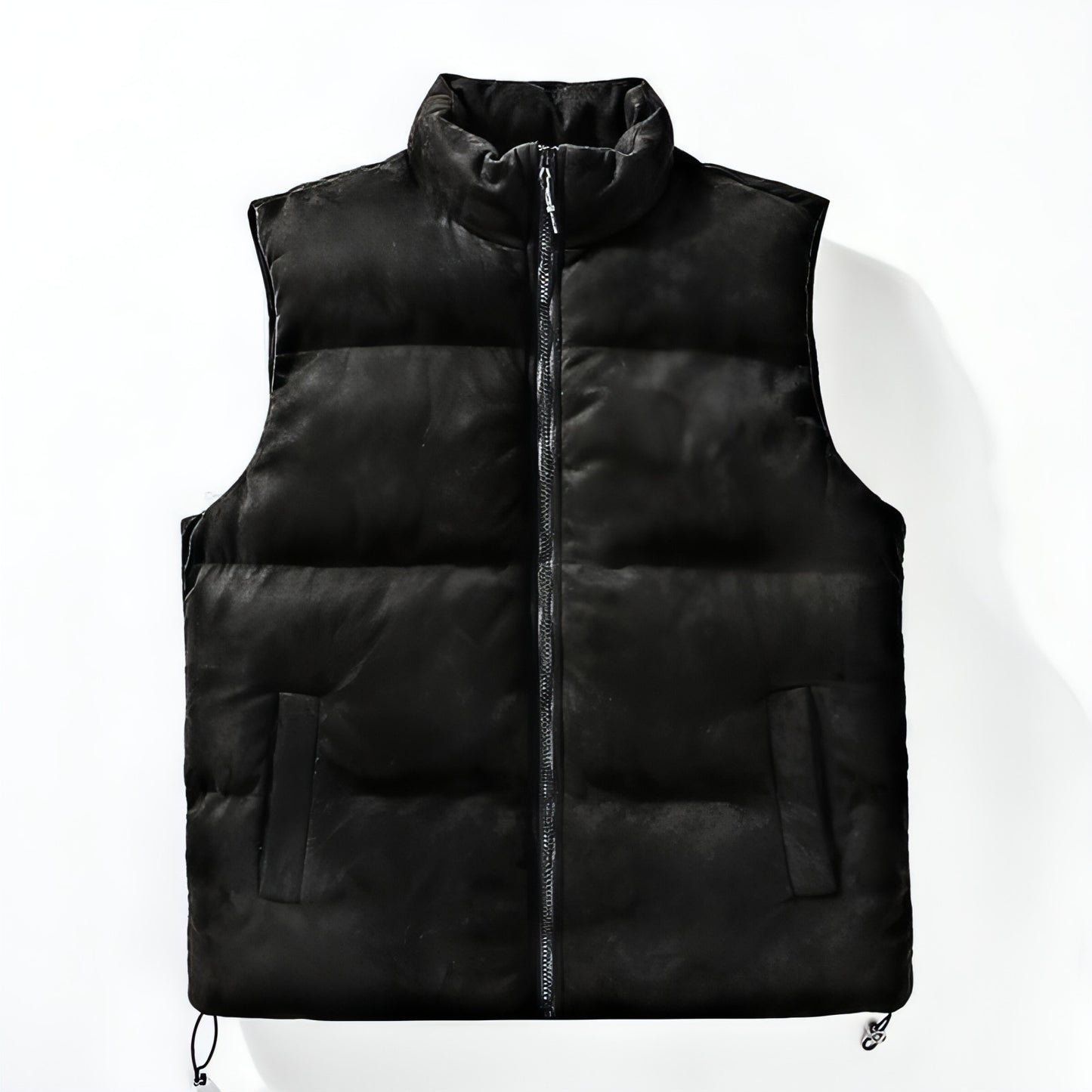 Simple Stand-up Collar Cotton-padded Clothes Vest For Men