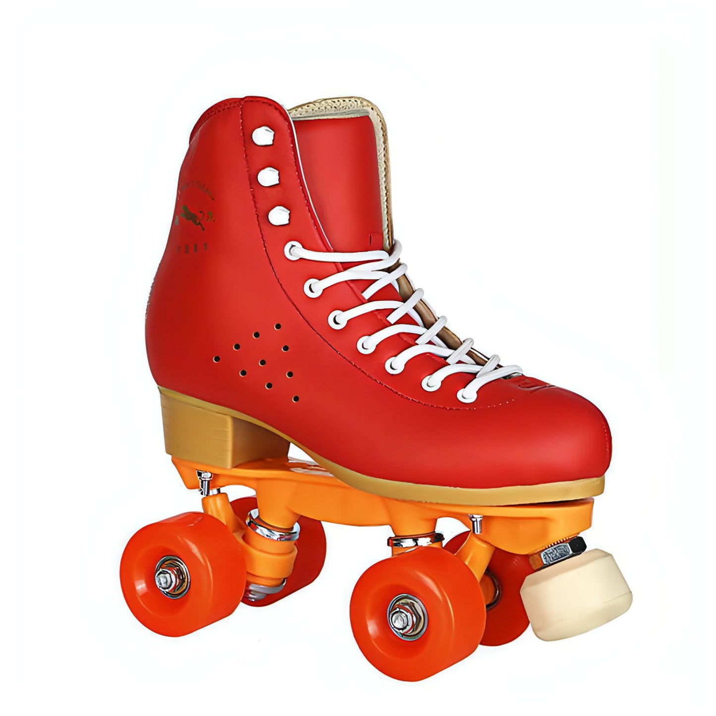 Black Roller Skates Four-wheel With Adjustable Brake PU Wheels