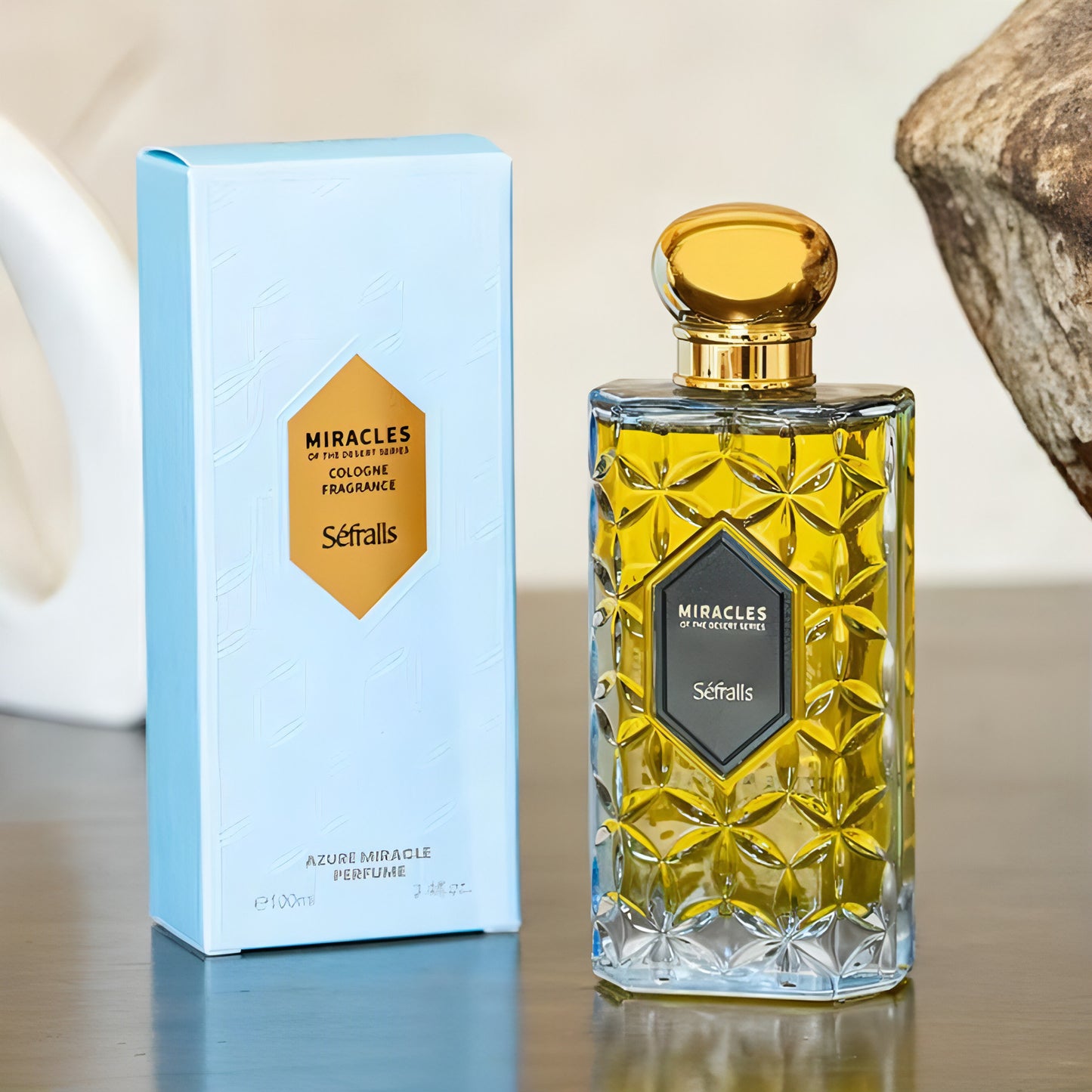 Perfume de colonia Sefralls Azure Miracle, fragancia versátil y duradera, fresca, romántica, de lujo, perfume vibrante