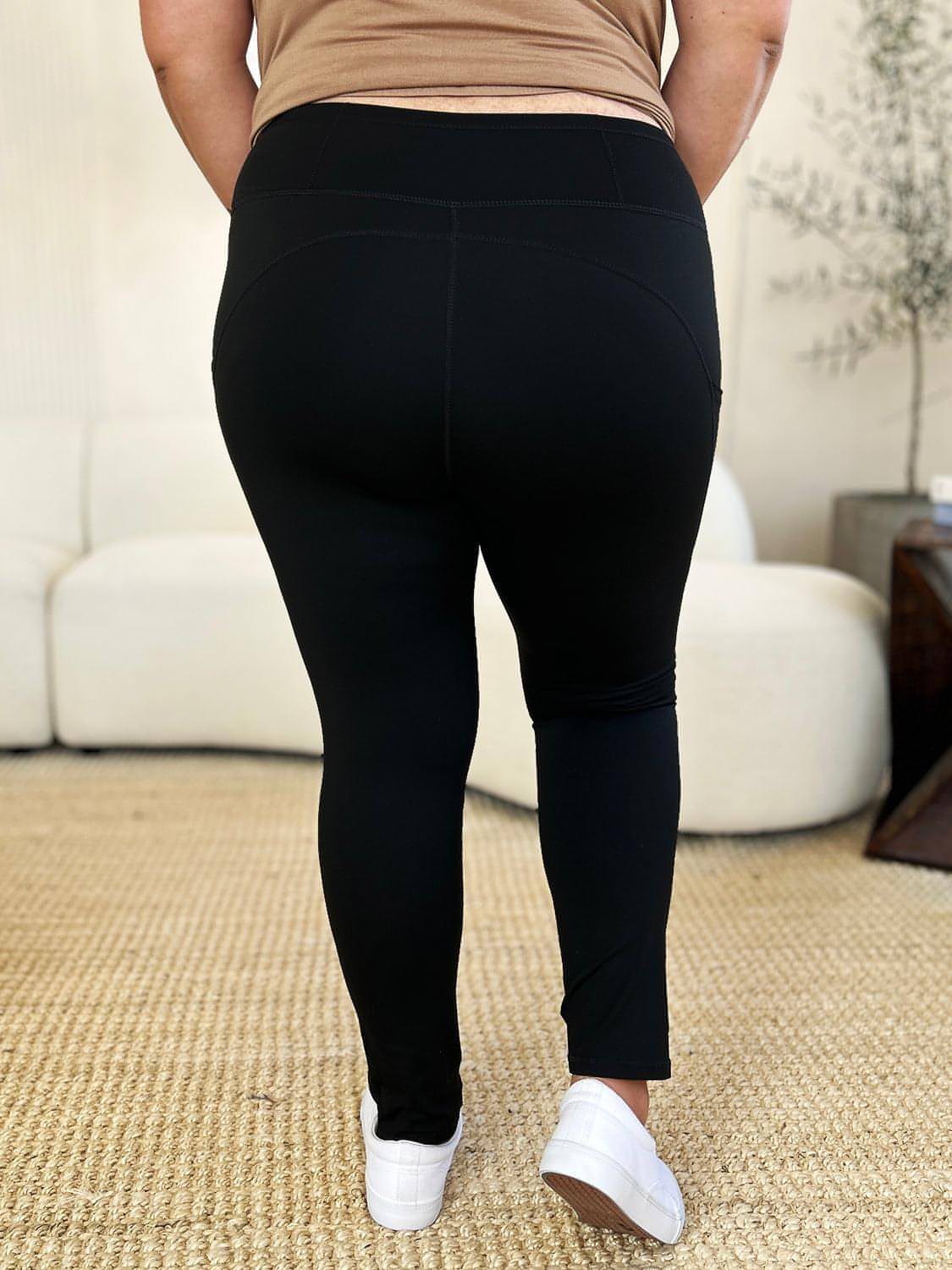 Sport-Leggings mit breitem Bund