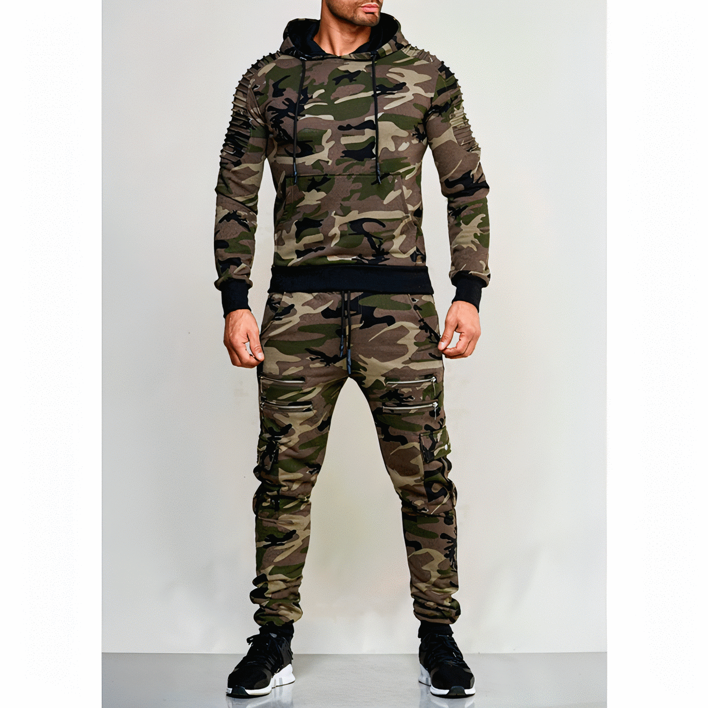 Men's Outdoor Exercise Camouflage Tracksuit