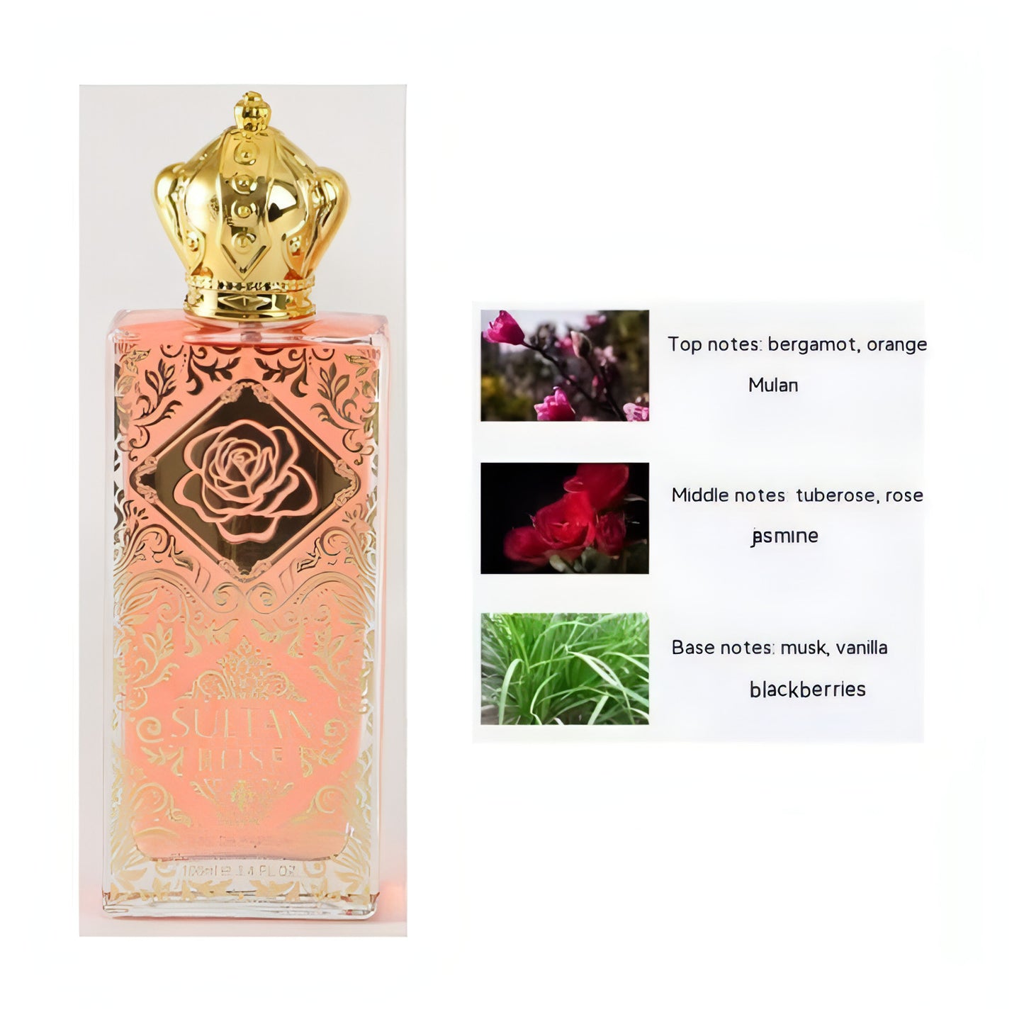 Riche & Royale / Sultan Rose - vonj po vrtnici - Eau de Parfum