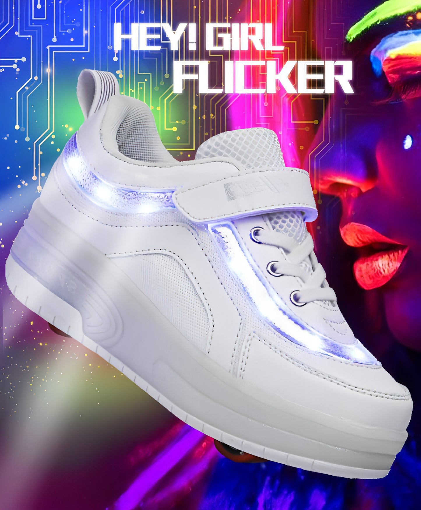 Zapatillas de patinaje con ruedas luminosas