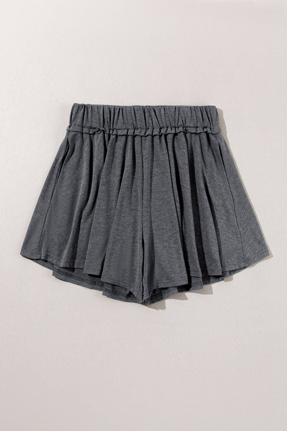 Серая эластичная талия Culotte Shorts