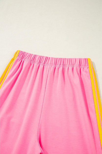 Pink Counting Rainbows High Waist Sweatpants