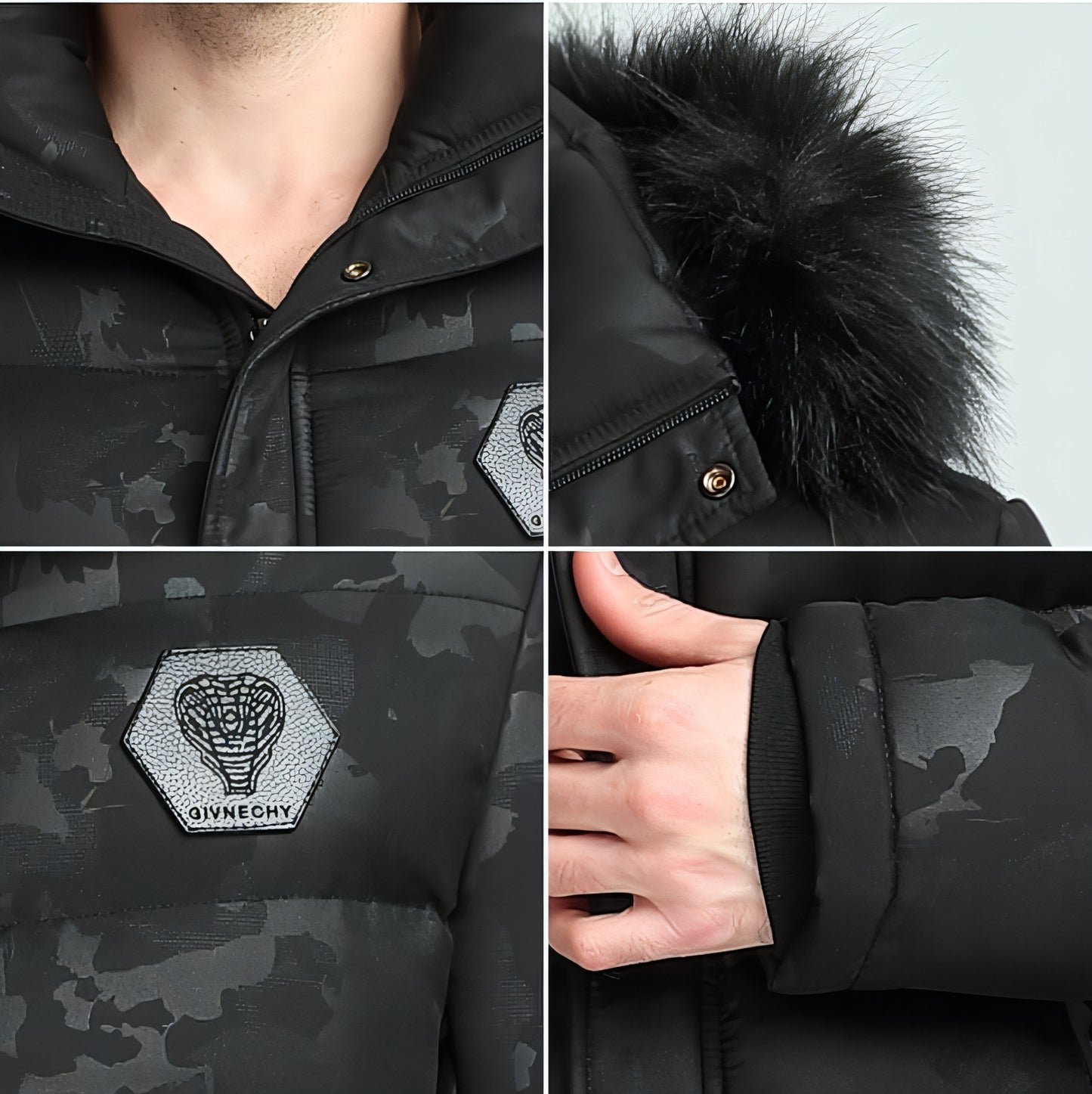 Men's Short Thickened Winter Outdoor Cotton-padded Clothing British Fur Collar Coat Jacket