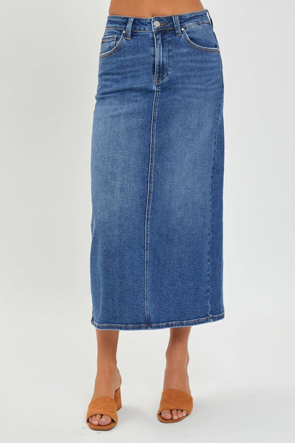 Risen High Rise Back Slit Denim krilo