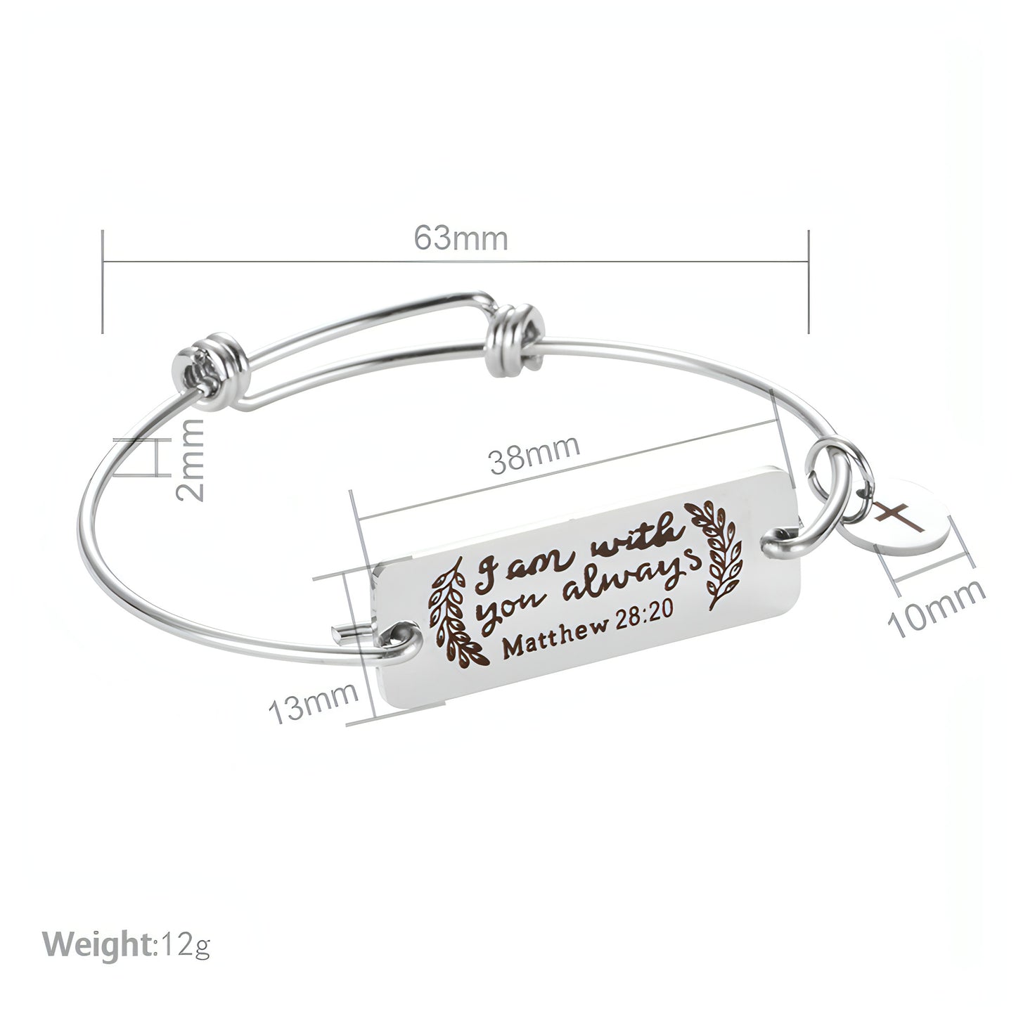 Personalized Engraved Stainless Steel Bracelet – A Timeless Keepsake!