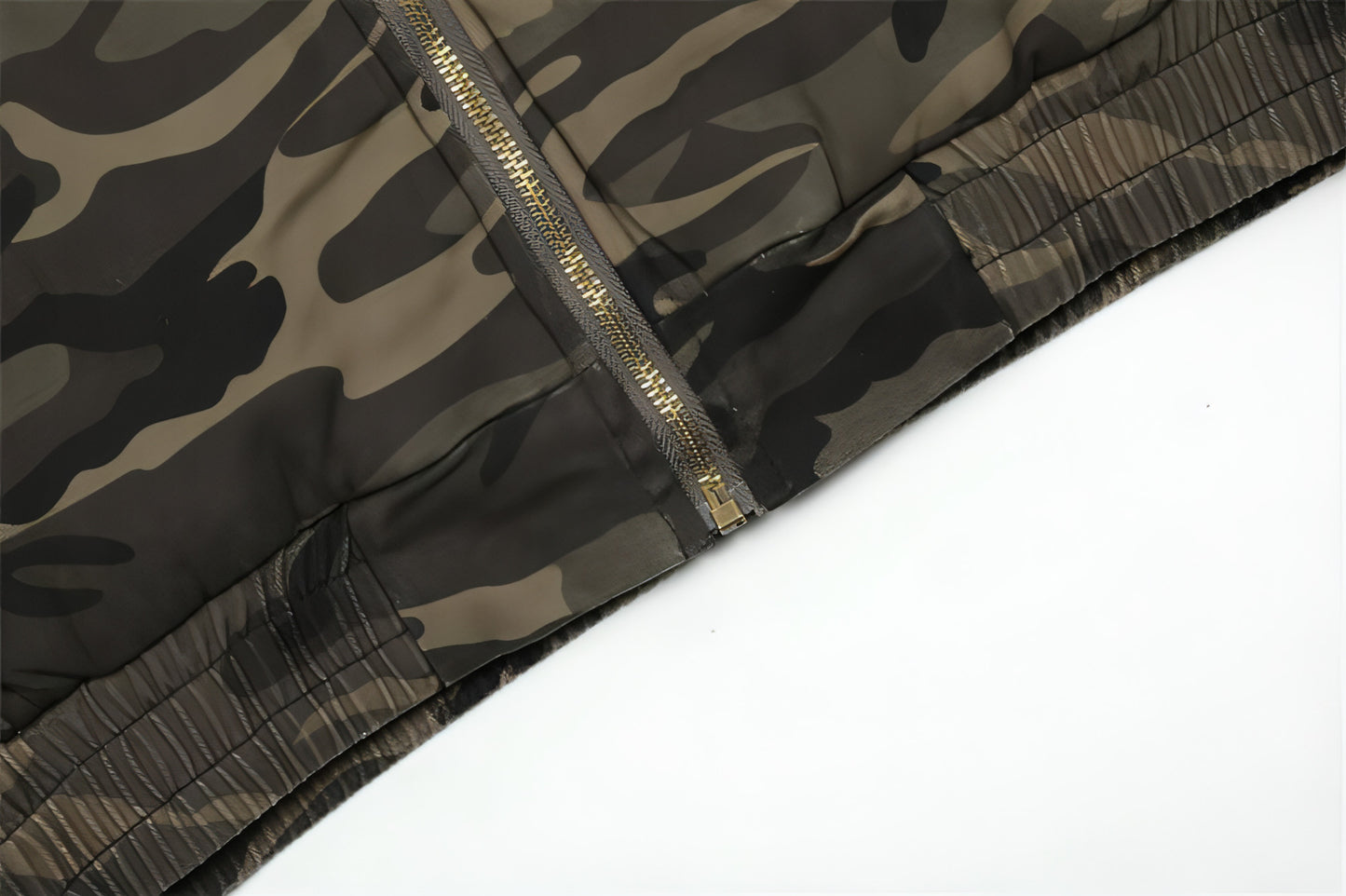 Amerikanische Retro-Camouflage-Baumwolljacke mit Kapuze für Herren