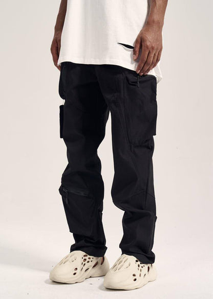 Multi-pocket Hook And Loop Chaopai Sports Casual Pants Men