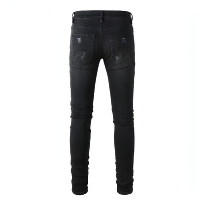 Jeans de rua de Patch Patch masculinos