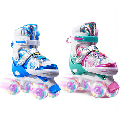 PU Full  Children's Roller Skates Double Row