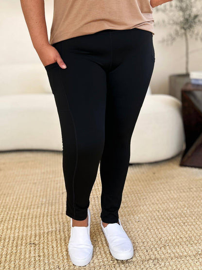 Leggings sportivi con cintura ampia