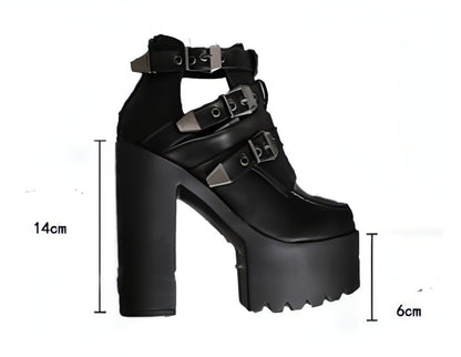 Spring Chunky Heel High Boots Shoe Women