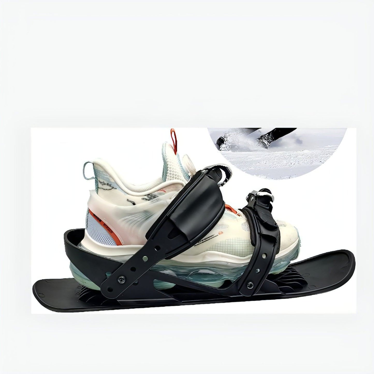 Mini-Ski-Skates, tragbares kurzes Skiboard, verstellbare Skates für Schnee