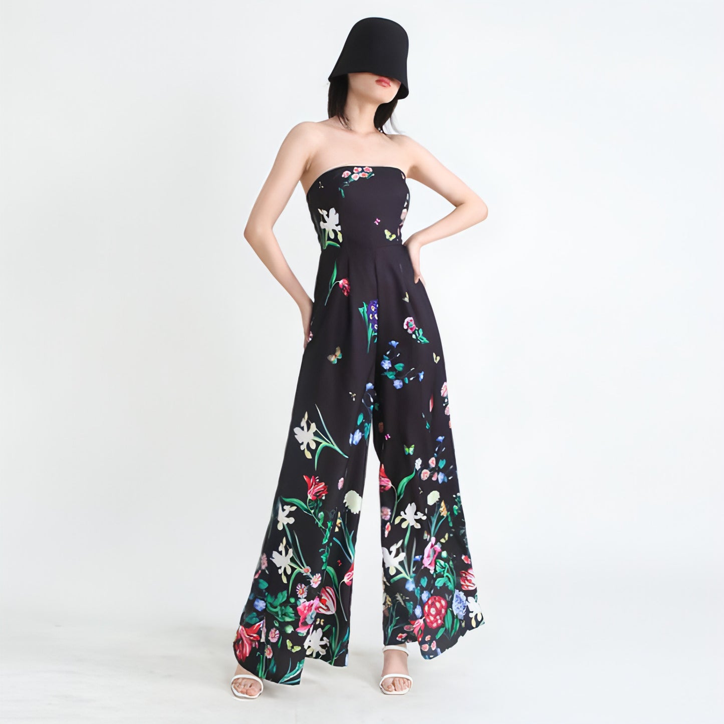 Botanical Floral Print Jumpsuit