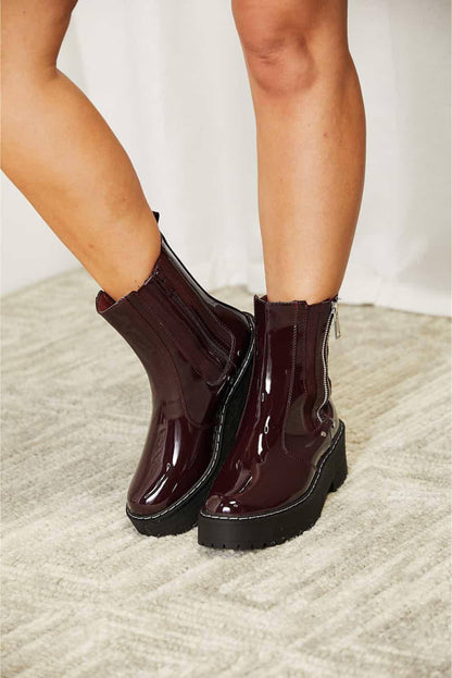 Bottes à plateforme avec fermeture éclair latérale Forever Link